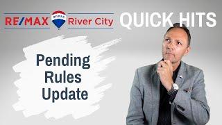 Pending Rules Update - Effective Jan3, 2022