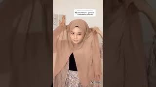 TUTORIAL PASHMINA PAKAI HELM #hijaberscantik #hijabtrend #pashminasimple #hijabsimple #hijabers