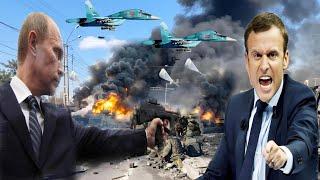 Macron Mourns! 1500 French Legionnaires All Killed: Russian Su-34 Supersonic Bomber launches FAB BOM