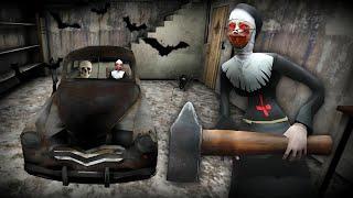 Playing Us Evil None In Granny House Successfully Car Escape || Evil Nun Horror Escape Game