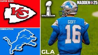 Lions vs. Chiefs | Super Bowl Simulation | Madden 25 Gameplay