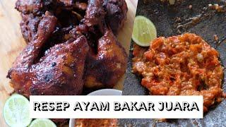 RESEP AYAM BAKAR KECAP JUARA + SAMBAL TERASI! | Luvita Ho