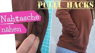 Nahttaschen nähen | Taschen an Pulli nähen | Pulli Hacks | Nähanleitung | mommymade