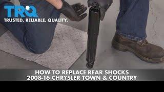 How to Replace Rear Shocks 08-16 Chrysler Town & Country