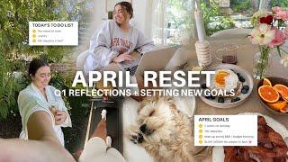 APRIL RESET  habit tracking, setting april goals, & embracing failure | morgan yates