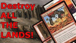 NO MANA FOR YOU!  LEGACY Boros Land Destruction MTG