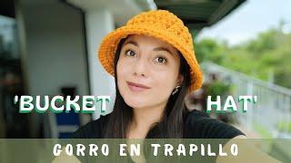 Gorro 'bucket hat' en TRAPILLO | Tutorial de Crochet