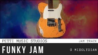 Jamband Style Funky Jam Guitar Backing Track in G Mixolydian