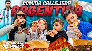 PROBANDO COMIDA CALLEJERA DE ARGENTINA  Jukilop | Kimberly Loaiza