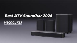 Best Soundbar 2024-MECOOL KS3 with Netflix Certified Dolby Atmos  Dolby Vision 4K ATV Box All in One