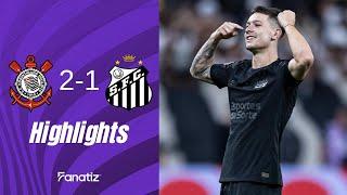 Corinthians vs. Santos 2-1 | Highlights | Paulistao 2025