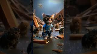 poor cat hard working #ai #artificialintelligence #america #cat #distoy #funny #funnyvideo