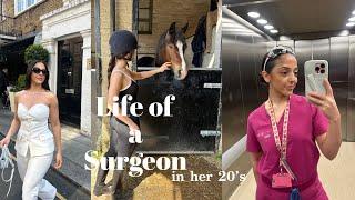 life of a surgeon vlog ︎︎ | night shift with me, horse-riding, my workout routine, London summer
