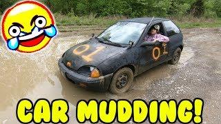 MUDDING IN A CAR!