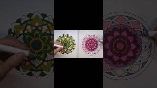 Multi-Hand Coloring #44s #art #multiart #mandaladesign #drawing  #mandaladrawing #mandalaart