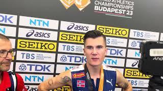 Jakob Ingebrigtsen After Shcoking Defeat To Josh Kerr, Silver in 1500 At World Championships 2023