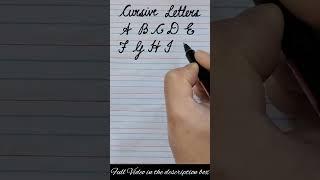 Capital Cursive Writing || cursive alphabet a to z | Cursive abcd #cursiveabcd  #cursivehandwriting