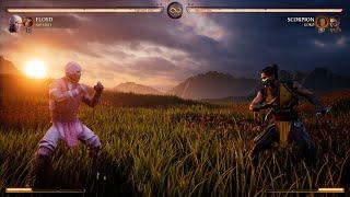 Mortal Kombat 1 - Floyd Vs Scorpion - The Field Stage Gameplay