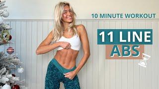 11 LINES ABS WORKOUT - intense lower & upper abs workout | just laying on back | Hourglass Challenge