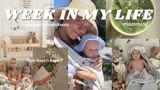 WEEK IN OUR LIFE: suchhh a happy vlog, work days, fam, beach days, workouts, recipes!!