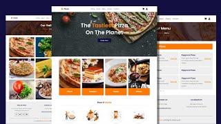 Create A Responsive Multipage Pizza Website Design - HTML / CSS / JAVASCRIPT From Scratch