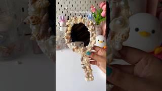 DIY Sea Shells Mirror #shortviral #diy #diycrafts #artandcraft #artshorts #seashellart #art