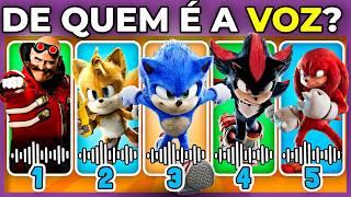  SONIC 3 | ADIVINHE O PERSONAGEM PELA VOZ ️| Só fã vai acertar tudo #MacaQuiz #sonic #quiz 