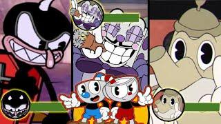 All Cuphead Fan Made Bosses With Health Bar Vs Cuphead And Mugman