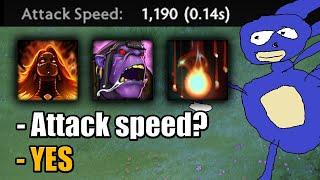 7 attacks in 1 second [max attack speed on a Hero]