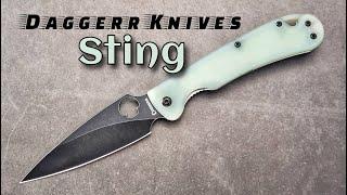 Daggerr Knives Sting:  Russian Arrowpoint Folder Blade