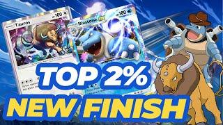 New Blastoise EX Deck Tournament Matches from TOP 2% Finish out of 650 players in Pokemon Pocket