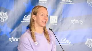 Paige Madden, Erin Gemmell FULL Press Conference (200 Free)