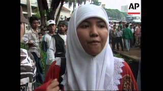 Indonesia - Students stage protests