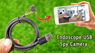 How To Make A Endoscope Camera Used USB & OTG / how to make easy camera