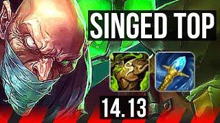 SINGED vs RIVEN (TOP) | 1600+ games | NA Master | 14.13