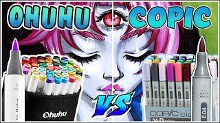 Ohuhu Brush Markers vs Copic Ciao Markers - Marker Review