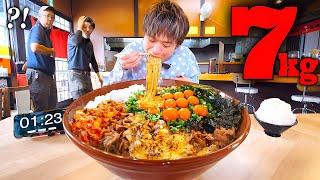 【大食い】町中華屋の生姜焼きラーメン7キロを制限時間45分で挑戦した結果...旨すぎたのよ…。【大胃王】