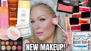 I Tried NEW *VIRAL* Makeup (Drugstore & High End)  Full Face Testing New Makeup Tutorial