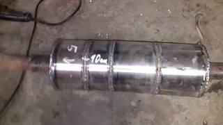 Глушитель из металлолома своими руками на авто. A silencer made of scrap metal with your own hands