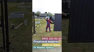 Откатные Ворота по Вашему проекту!8903120-50-20 Вячеслав #Откатныеворота #калитки#ковка#воротаковка