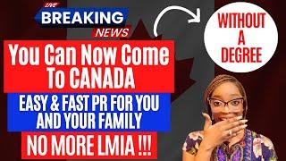 BREAKING NEWS! Land CANADA in 4 MONTHS with your Family | No Degree Needed