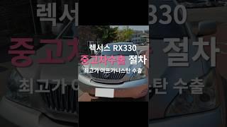 렉서스 RX 시리즈, 중고차 수출 시세 확인하고 이득보세요.