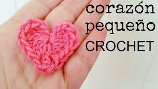 Cómo hacer un CORAZÓN Pequeño a Crochet - Paso a Paso