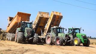 Terrassement - Cat et + de 20 tracteurs (Fendt, JD, NH, JCB, Claas)