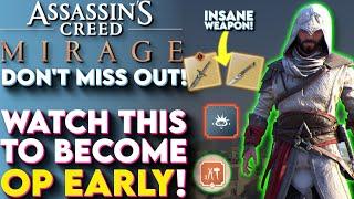 Become OP Early! Essential Tips & Tricks You Have To Do First! AC Mirage Beginner's Guide