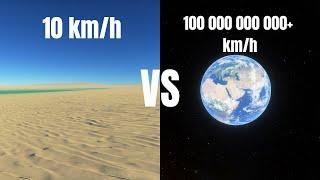 Universe Speed Comparison | 5km/h To TRILLIONS Of km/h!