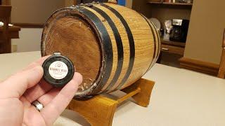 Fixing Leak on a Mini Oak Barrel with Barrel Wax #howto #whiskey #barrel