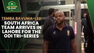 Temba Bavuma-led South Africa team arrives in Lahore for the ODI tri-series 