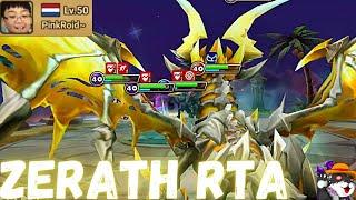 The Power Of Pinkroid's Zerath (Light Dragon) In RTA  Summoners War