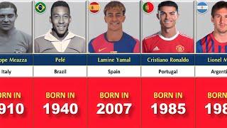 (1910 - 2007) BEST FOOTBALLERS BORN IN EVERY YEAR